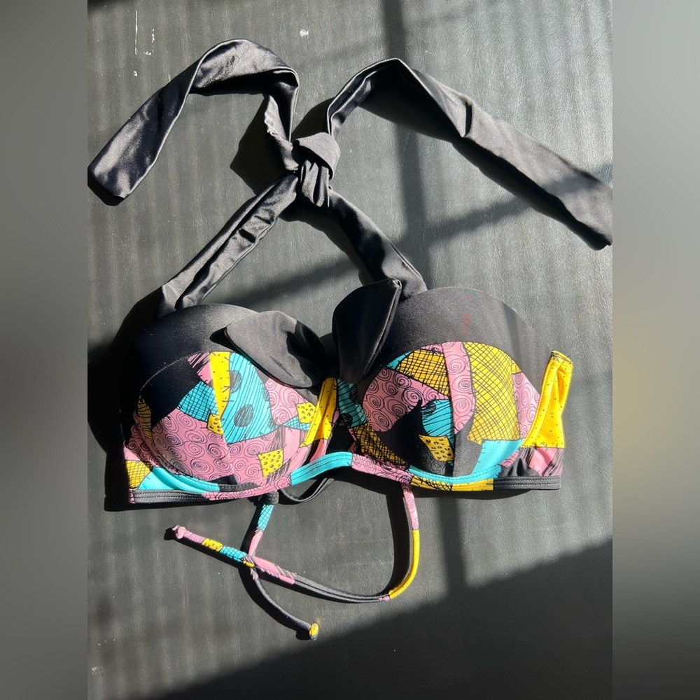 The Nightmare Before Christmas Sally Swimsuit Top Bikini - Picture 3 of 6